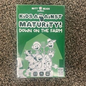 Kids Against Maturity Down On the Farm Card Game Ages 10+ NEW SEALED